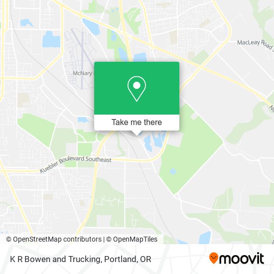 K R Bowen and Trucking map
