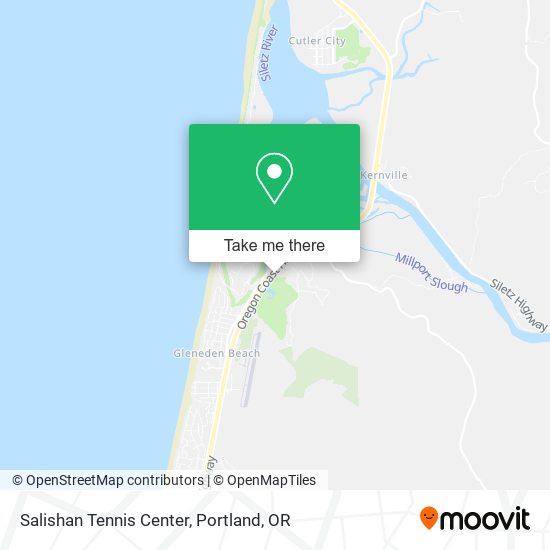 Salishan Tennis Center map