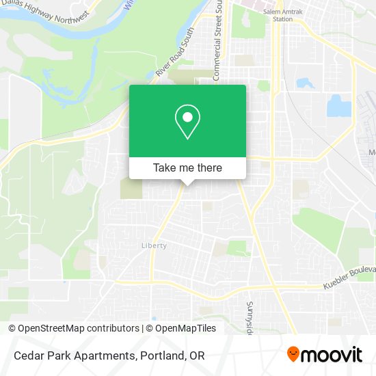 Mapa de Cedar Park Apartments