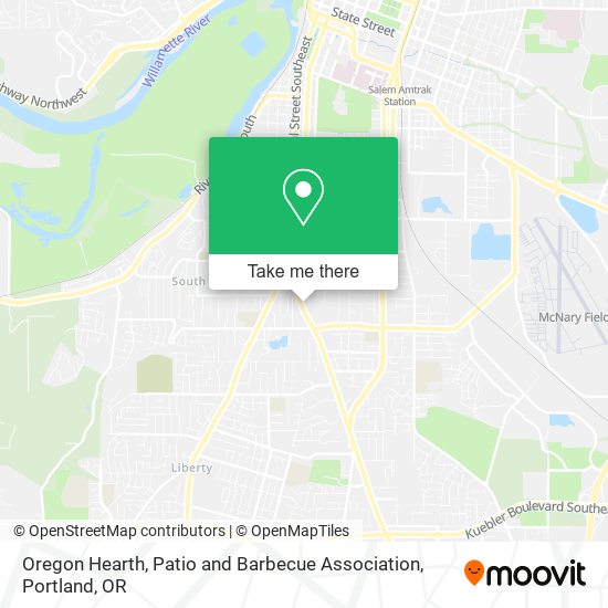 Mapa de Oregon Hearth, Patio and Barbecue Association