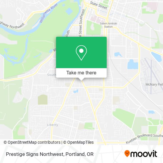 Prestige Signs Northwest map