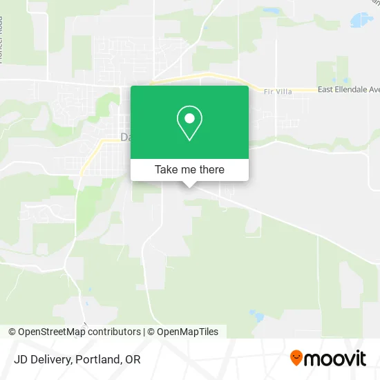 JD Delivery map