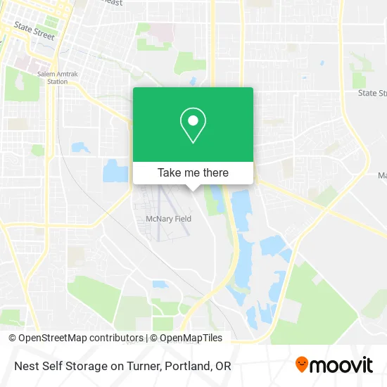 Nest Self Storage on Turner map