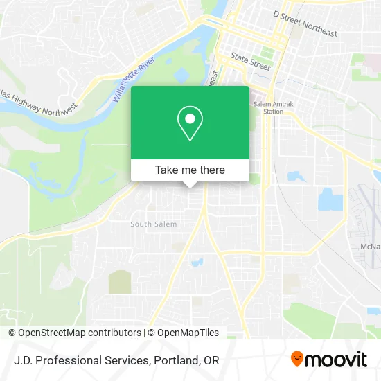 J.D. Professional Services map