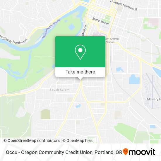 Occu - Oregon Community Credit Union map
