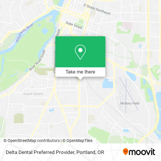 Mapa de Delta Dental Preferred Provider