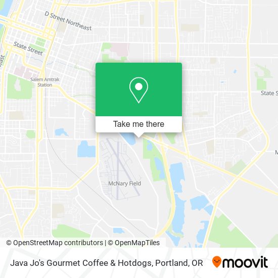 Java Jo's Gourmet Coffee & Hotdogs map