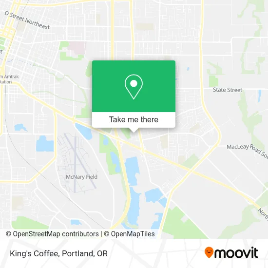 King's Coffee map