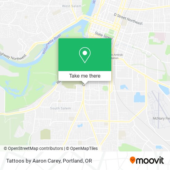 Tattoos by Aaron Carey map