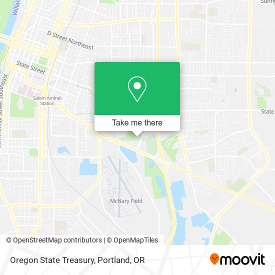 Oregon State Treasury map