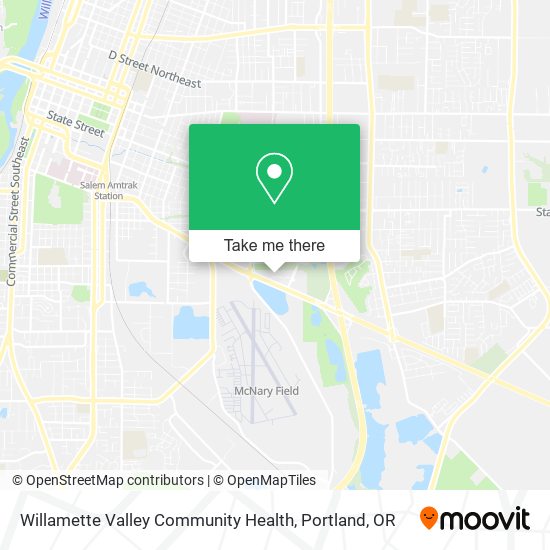 Willamette Valley Community Health map