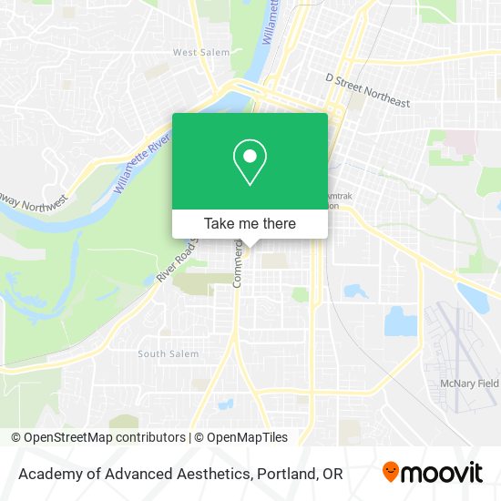 Academy of Advanced Aesthetics map