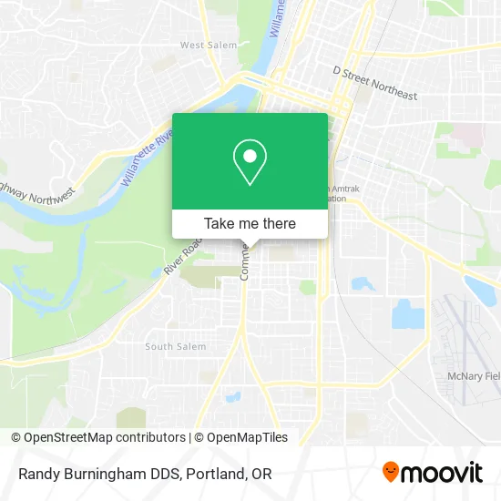 Randy Burningham DDS map
