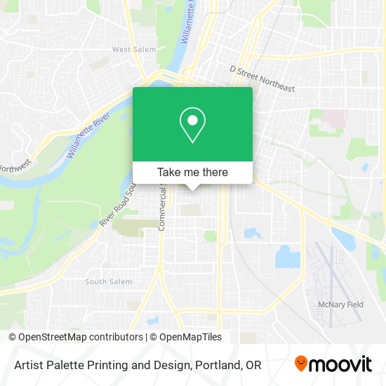 Artist Palette Printing and Design map