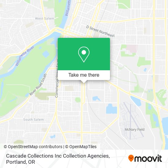 Cascade Collections Inc Collection Agencies map