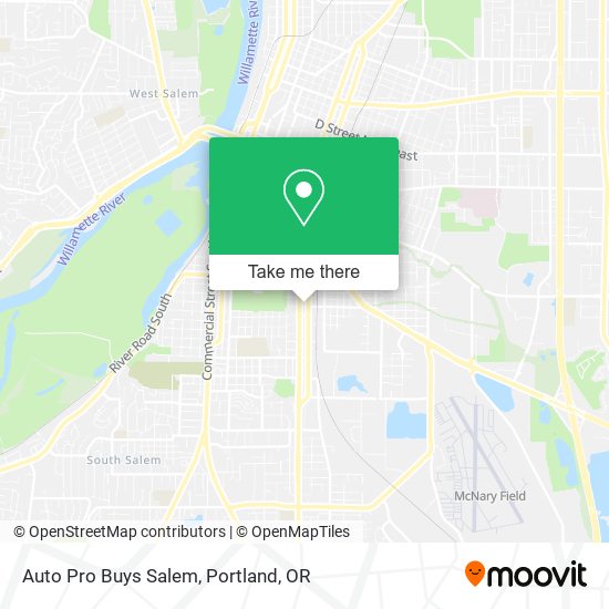 Auto Pro Buys Salem map