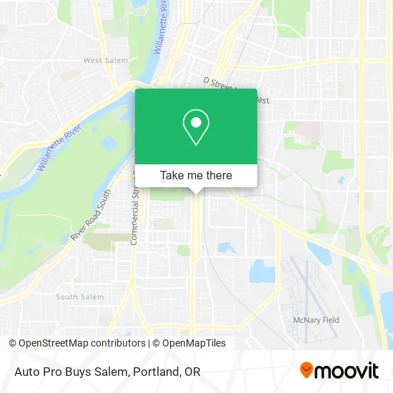 Auto Pro Buys Salem map