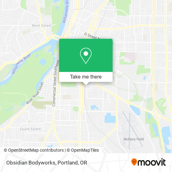 Obsidian Bodyworks map