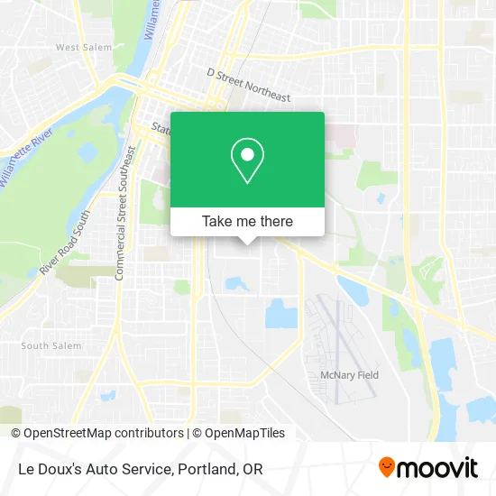 Le Doux's Auto Service map