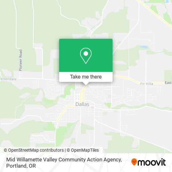 Mapa de Mid Willamette Valley Community Action Agency