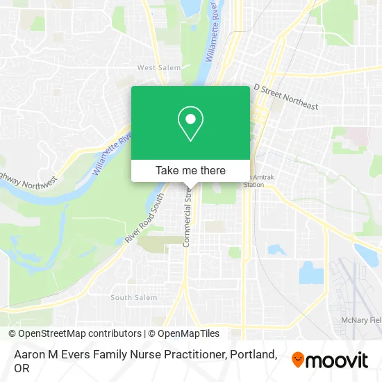 Aaron M Evers Family Nurse Practitioner map