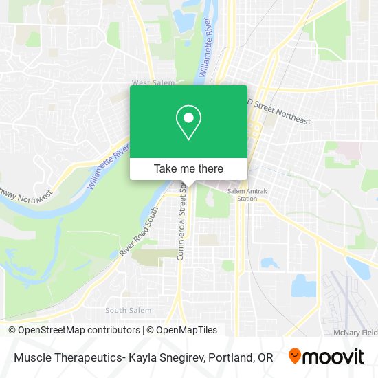 Muscle Therapeutics- Kayla Snegirev map
