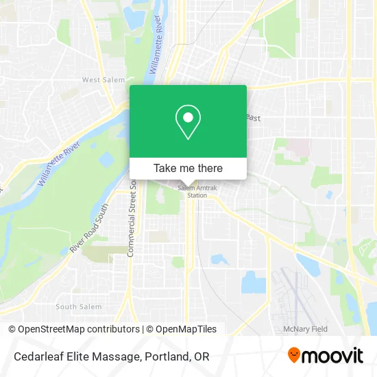 Cedarleaf Elite Massage map
