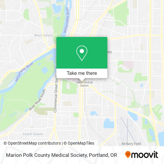 Mapa de Marion Polk County Medical Society