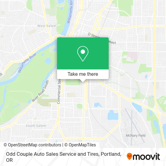 Odd Couple Auto Sales Service and Tires map