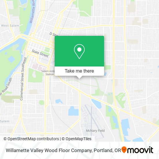 Willamette Valley Wood Floor Company map