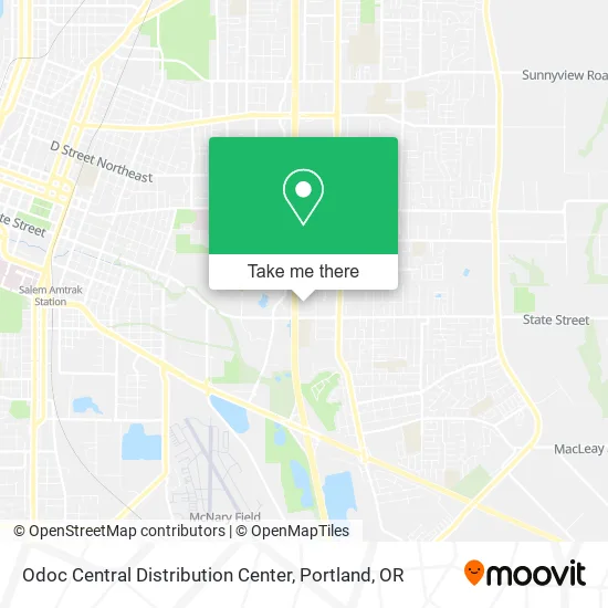 Odoc Central Distribution Center map