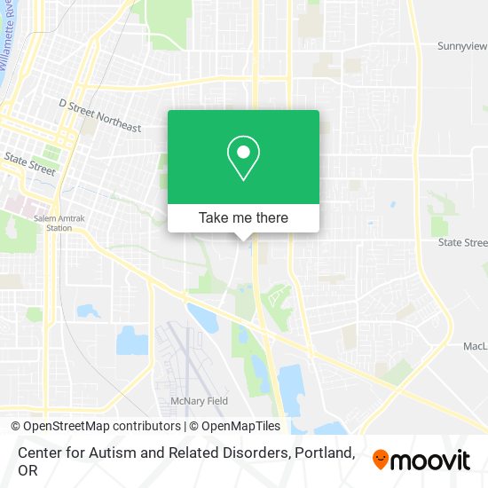 Center for Autism and Related Disorders map