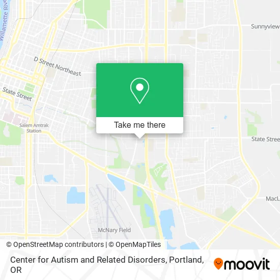Center for Autism and Related Disorders map