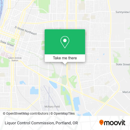 Liquor Control Commission map