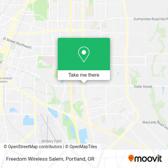 Freedom Wireless Salem map
