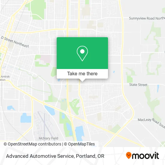 Advanced Automotive Service map