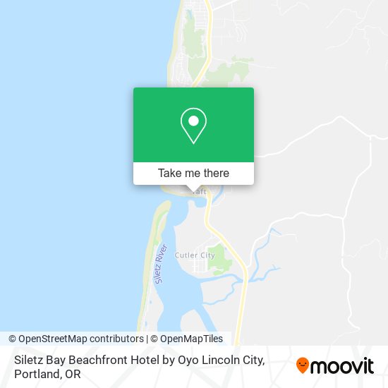 Siletz Bay Beachfront Hotel by Oyo Lincoln City map