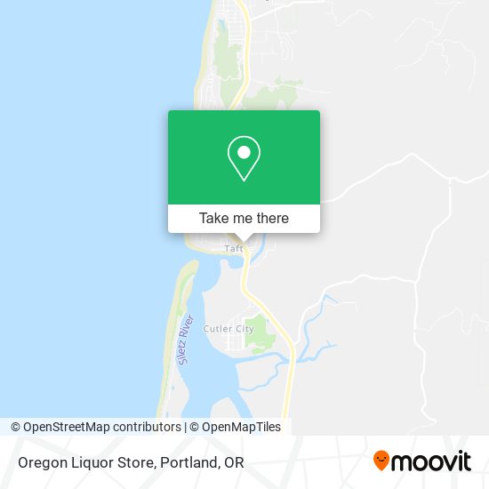 Oregon Liquor Store map