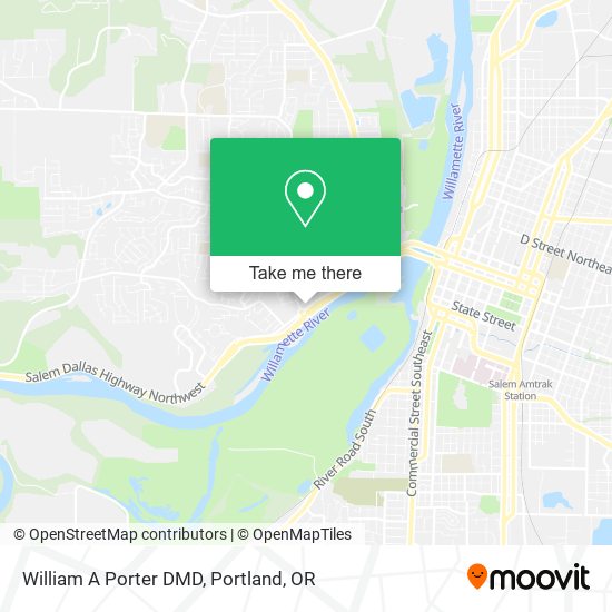 Mapa de William A Porter DMD