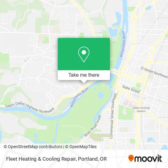 Fleet Heating & Cooling Repair map