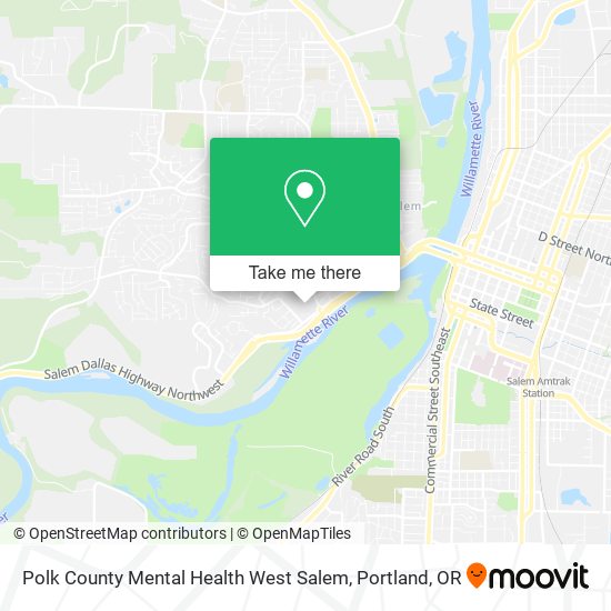 Mapa de Polk County Mental Health West Salem