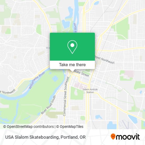USA Slalom Skateboarding map