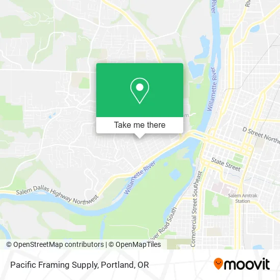 Pacific Framing Supply map