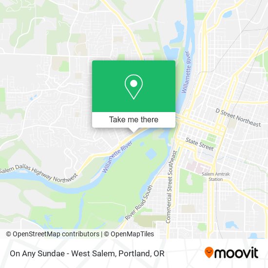 Mapa de On Any Sundae - West Salem