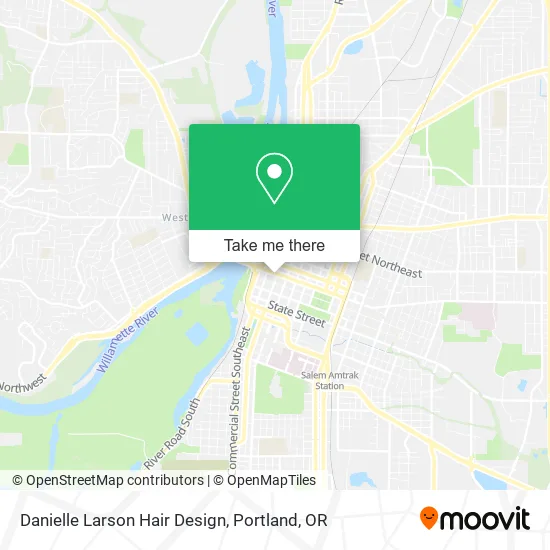 Danielle Larson Hair Design map