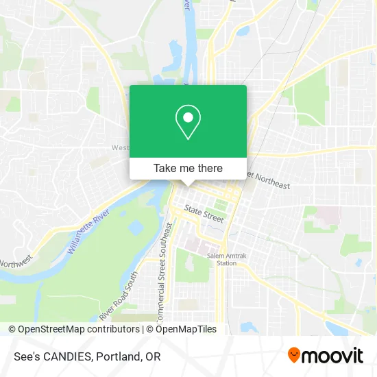 Mapa de See's CANDIES