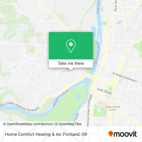 Mapa de Home Comfort Heating & Air