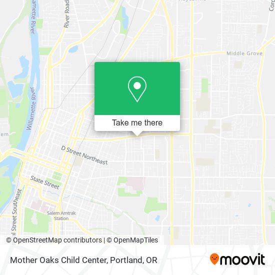 Mother Oaks Child Center map