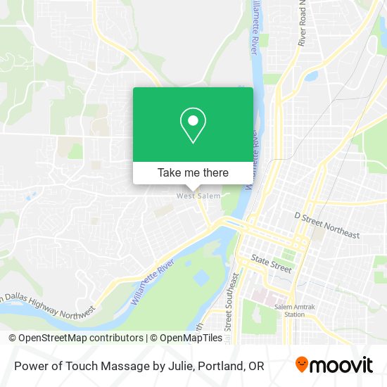Mapa de Power of Touch Massage by Julie