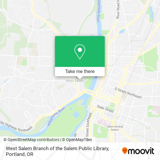 West Salem Branch of the Salem Public Library map